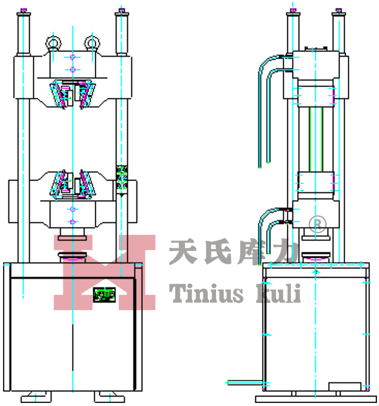 主機(jī)示意圖（正向 側(cè)向）